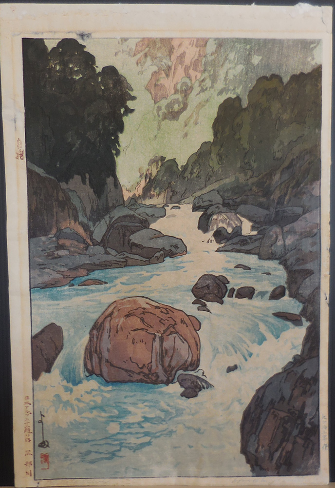 Hiroshi Yoshida (1876 - 1950): Kurobegawa (Kurobe River) from the 12 Scenes in the Japan Alps series