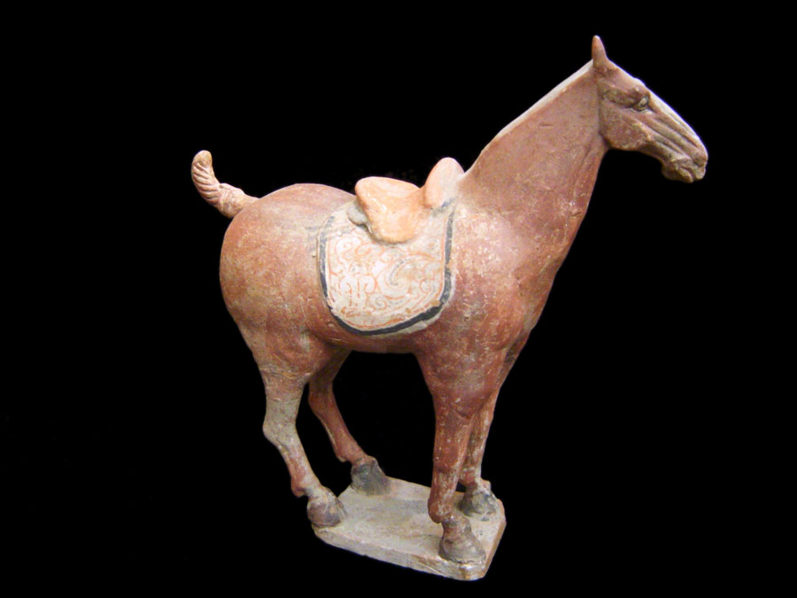 Painted Pottery Model of a Ferghana Horse